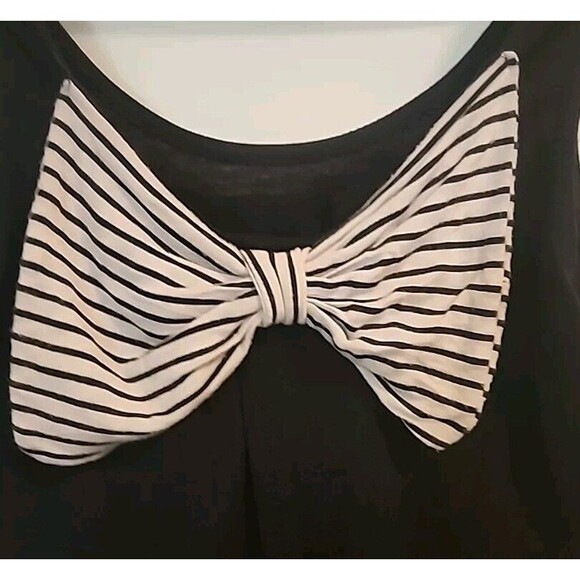 Disney Parks Womens XS Black Mickey Mouse Tank Open Back Layer Bow - Picture 5 of 10